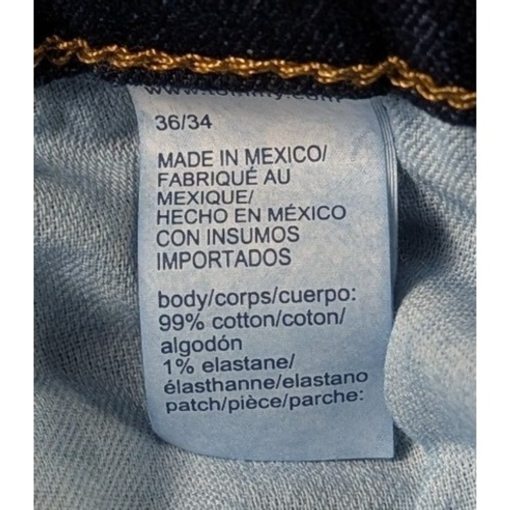 Tommy Jeans Mens 36x34 Straight Leg Dark Wash Indigo Denim Jeans New w/o tags - Picture 11 of 15